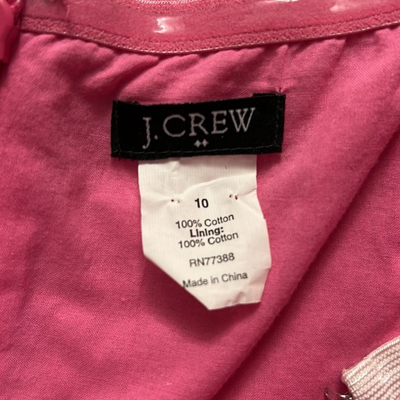 J. Crew Lorelei Deco Dot Strapless Cotton Dress - Picture 2 of 4